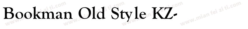 Bookman Old Style KZ字体转换